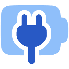 Battery Charging Plug Icon from Plump Flat Set