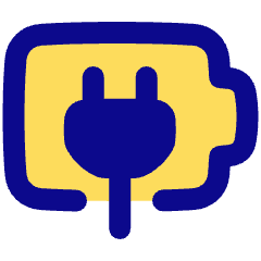 Battery Charging Plug Icon from Plump Pop Set