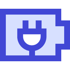 Battery Charging Plug Icon from Sharp Duo Set