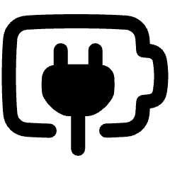 Battery Charging Plug Icon from Plump Remix Set