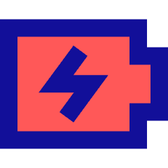 Battery Charging Icon from Sharp Pop Set