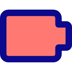 Battery Empty 1 Icon from Core Pop Set