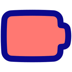 Battery Empty 1 Icon from Plump Pop Set