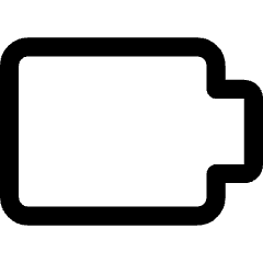 Battery Empty 1 Icon from Core Line Set