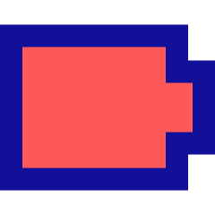 Battery Empty 1 Icon from Sharp Pop Set