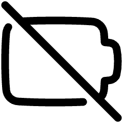 Battery Empty 2 Icon from Plump Line Set