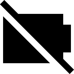 Battery Empty 2 Icon from Sharp Solid Set