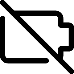 Battery Empty 2 Icon from Core Line Set