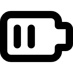 Battery Fine Icon from Micro Line Set