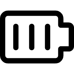 Battery Full 1 Icon from Core Line Set