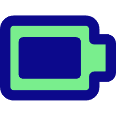 Battery Full 3 Icon from Core Pop Set