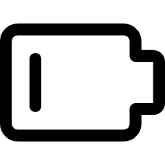 Battery Low 1 Icon from Core Line Set