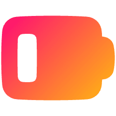 Battery Low 1 Icon from Plump Gradient Set