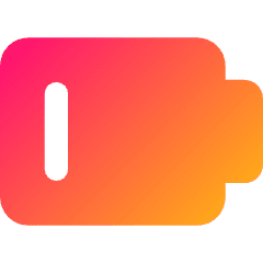 Battery Low 1 Icon from Core Gradient Set