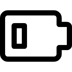 Battery Low 3 Icon from Core Line Set