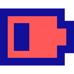 Battery Low 3 Icon from Sharp Pop Set