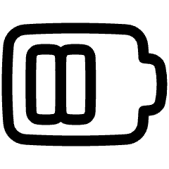 Battery Medium 1 Icon from Plump Line Set