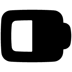 Battery Medium 3 Icon from Plump Solid Set