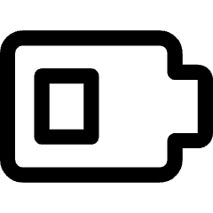 Battery Medium 3 Icon from Core Line Set