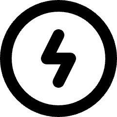 Bolt Charging Power Icon from Micro Line Set