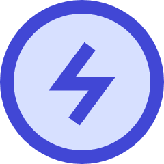 Bolt Charging Power Icon from Sharp Duo Set