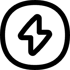 Bolt Charging Power Icon from Flex Line Set