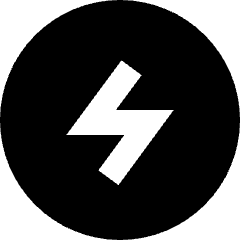 Bolt Charging Power Icon from Sharp Solid Set