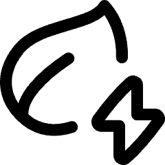 Leaf Energy Saving Icon from Flex Line Set