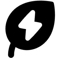 Leaf Energy Saving Icon from Plump Solid Set