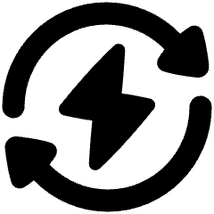 Wireless Fast Charging Icon from Plump Solid Set