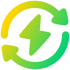 Wireless Fast Charging Icon from Plump Gradient Set