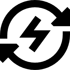 Wireless Fast Charging Icon from Sharp Solid Set
