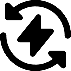 Wireless Fast Charging Icon from Core Remix Set