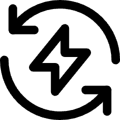 Wireless Fast Charging Icon from Core Line Set