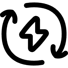 Wireless Fast Charging Icon from Flex Line Set
