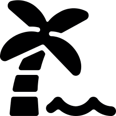 Beach Palm Water 1 Icon from Ultimate Bold Set