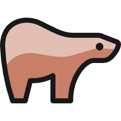 Bear Body 1 Icon from Ultimate Colors Set