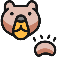 Bear Paw Icon from Ultimate Colors Set