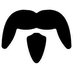 Beard Style Mustache 1 Icon from Ultimate Bold Set