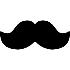 Beard Style Mustache Icon from Ultimate Bold Set