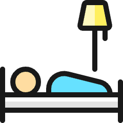 Bed Single Icon from Ultimate Colors Set