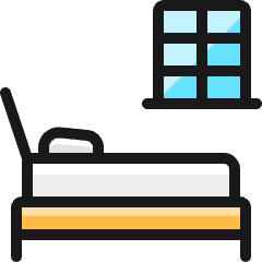 Bed Window Icon from Ultimate Colors Set