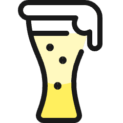 Beer Glass Foam Icon from Ultimate Colors Set