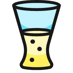 Beer Half Glass Icon from Ultimate Colors Set