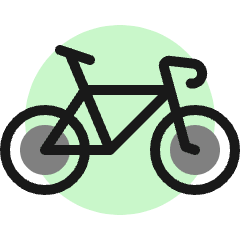 Bicycle Sports Icon from Ultimate Colors Set