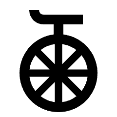 Bicycle Unicycle Icon from Nova Solid Set