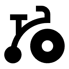 Bicycle Vintage Icon from Nova Solid Set