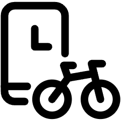 Bike App Time Icon from Ultimate Regular Set