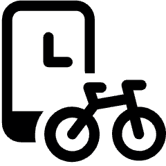 Bike App Time Icon from Ultimate Bold Set