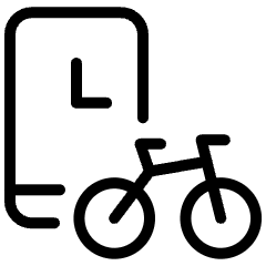 Bike App Time Icon from Ultimate Light Set